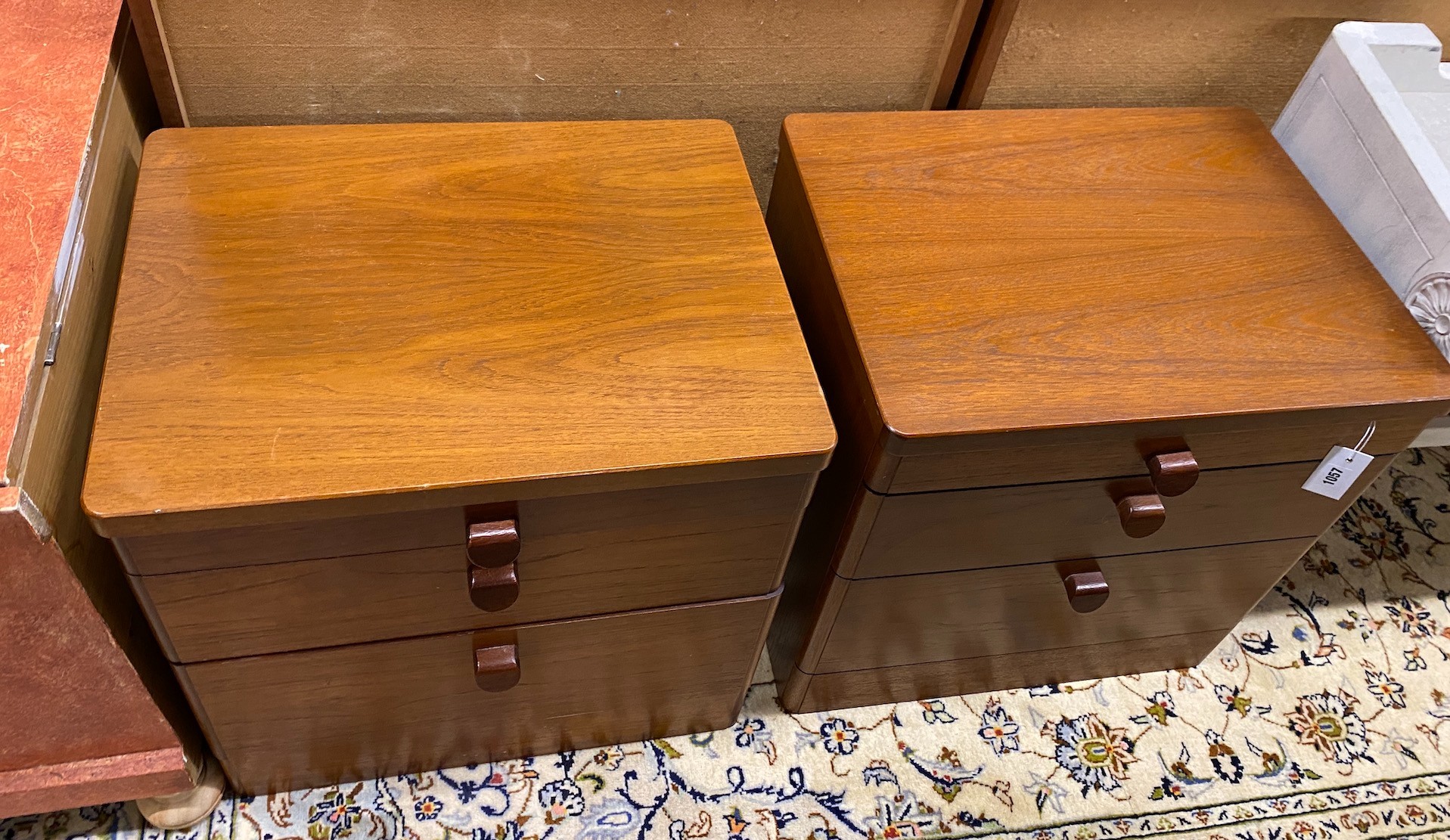 A pair of Stag bedside chests, width 56cm, height 55cm